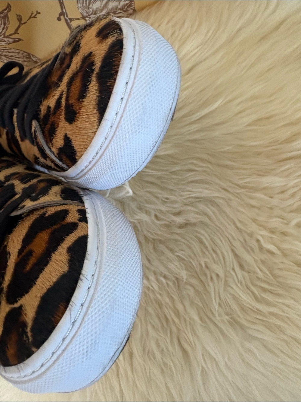Axel Arigato Leopard Print Low-Top Sneakers - Brown/Black - Picture 4 of 7